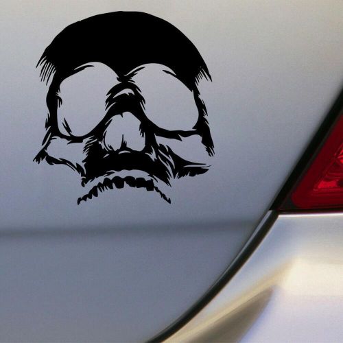 Car removable skull face funny terrible evil auto sticker removable vinyl decals