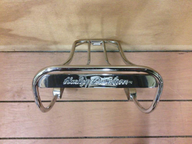 Harley davidson dyna/softail chrome luggage rack