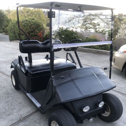 Folding Clear Windshield Golf Cart Windscreen For EZGO TXT & Medalist 1994-2014, US $73.90, image 6