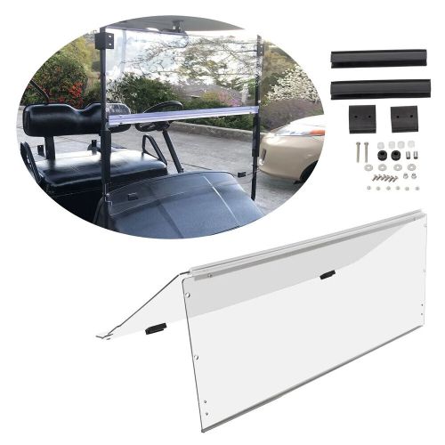 Folding Clear Windshield Golf Cart Windscreen For EZGO TXT & Medalist 1994-2014, US $73.90, image 15