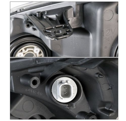 For 08 09 10 honda odyssey replacement headlight headlamp chrome left+right pair