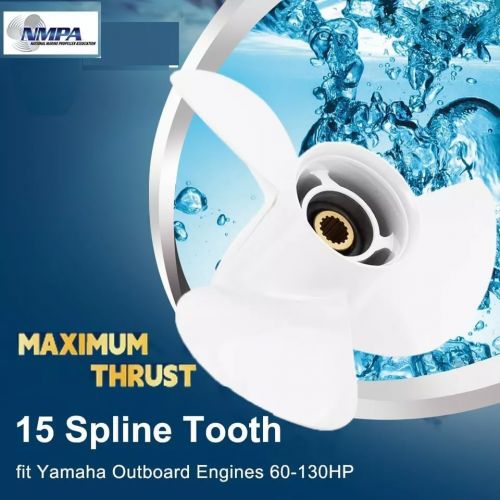 For Yamaha 14 x 11 Outboard Boat propeller Aluminum 50-130HP 15 tooth spline RH, US $147.35, image 6