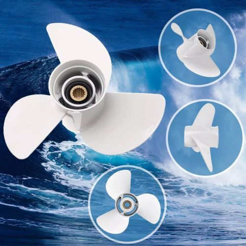 For Yamaha 14 x 11 Outboard Boat propeller Aluminum 50-130HP 15 tooth spline RH, US $147.35, image 8