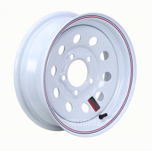 Free country trailer tire rim st175/80d13 8-ply d 96l 5 lug x 4.5" white mod