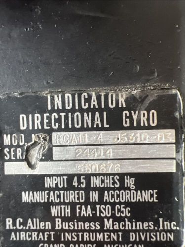 Certified Aircraft Directional Gyro, US $10.00, image 2