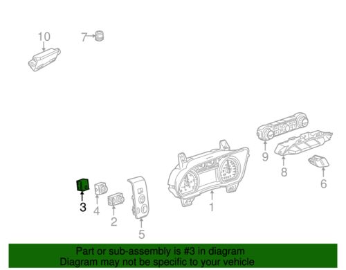 Genuine GM Black Carbon Trailer Brake Control Switch Assembly 84109447, US $60.61, image 5
