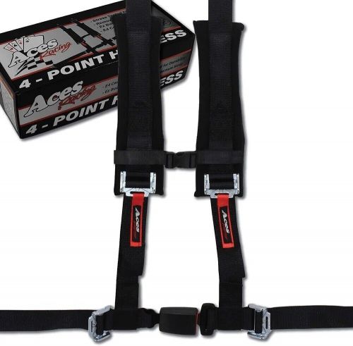 Aces Racing 4 Point Harness with 2 Inch Padding and Ez Buckle Technology - Black, US $58.60, image 5