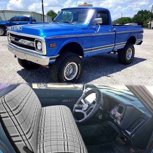 Grey Pickup Bench Saddle Blanket Seat Covers Full Size For Chevrolet K10 Truck, US $55.05, image 11