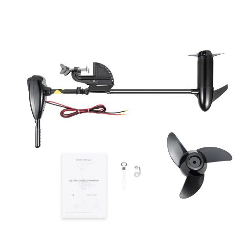 HANGKAI 12V 80Lbs Thrust Electric Trolling Outboard Motor For Kayak Fishing Boat, US $215.03, image 3