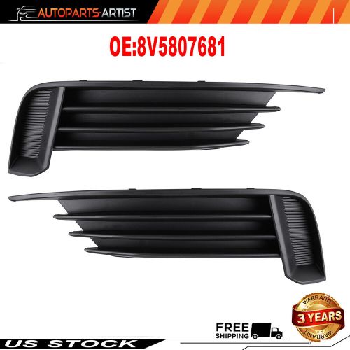 1 PAIR FRONT BUMPER LOWER LEFT & RIGHT SIDE GRILLS FOR AUDI A3 S3 2013-2017, US $68.22, image 18