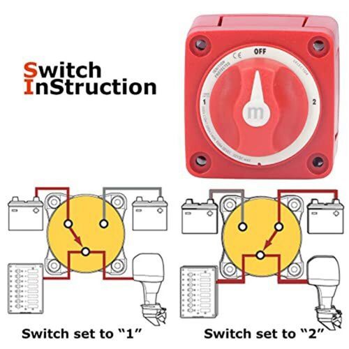 300A Dual Battery Selector Switch 4 Position 1 -2-Both-Off For Marine Boat Truck, US $32.00, image 11