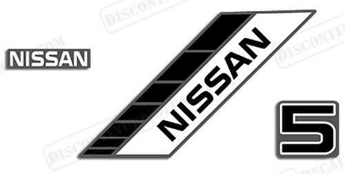 Fits Nissan 5hp Outboard Motor Engine Decal Kit - 1990's, US $64.95, image 2
