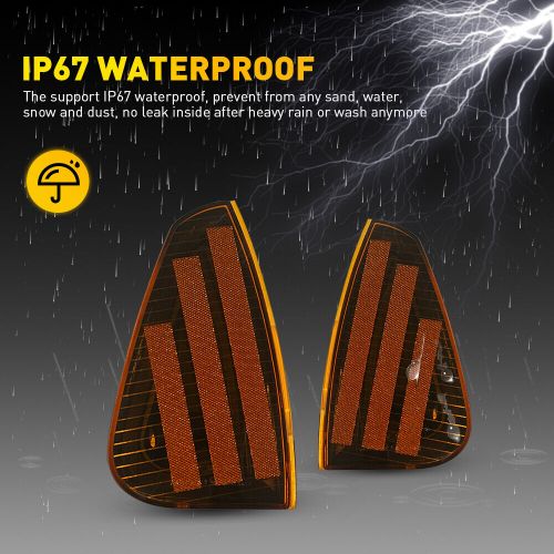 Amber lens light corner housing fit dodge 2006-10 charger 4806218ad ch2551126 k