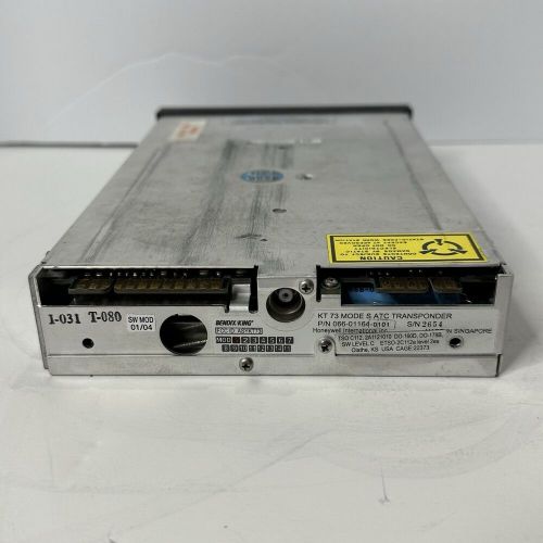 Bendix King KT 73 Mode S Transponder 066-01164-0101 Bench Tested w/ FAA 8130-3, US $1,650.00, image 3