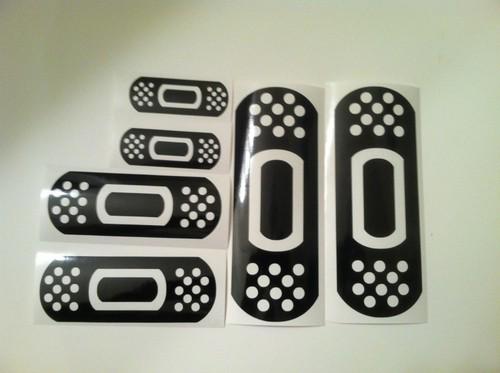 Band aid car sticker vinyl funny girl turbo decals drifting jdm cool set of 6