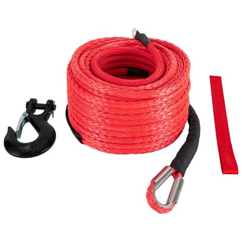 1/2x85ft Synthetic Winch Rope w/ Hook 31500LBS Car Tow Recovery Cable Tow Orange, US $93.28, image 12