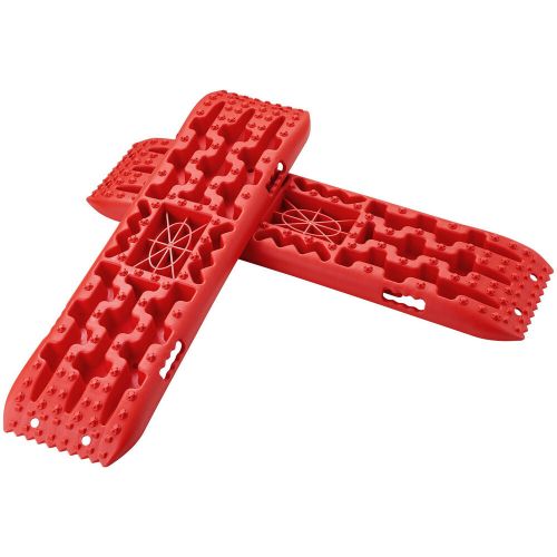 2PCS Traction Boards with PP for Mud Snow Sand Storage Bag Long Red, US $, image 4