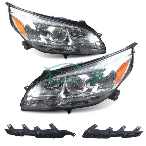 Fits 2013-2015 Chevy Malibu Black Halo Projector Headlights Lamps Left+Right, US $149.00, image 22