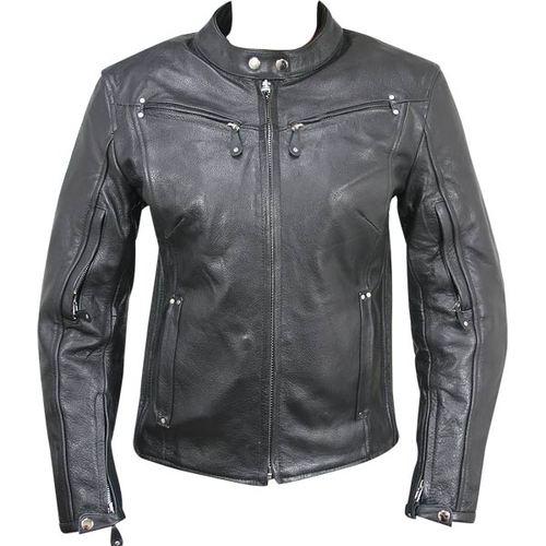 Xelement womens xs-2002 armored leather motorcycle jacket