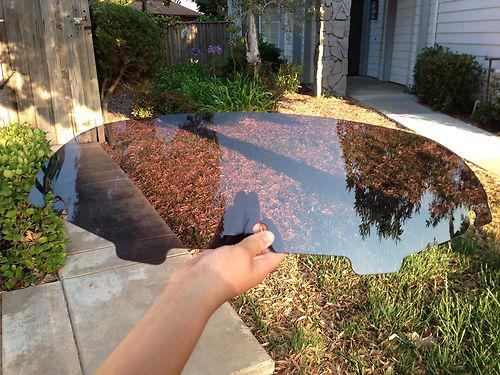 Harley-davidson batwing fairing 4" wind deflector-dark tint