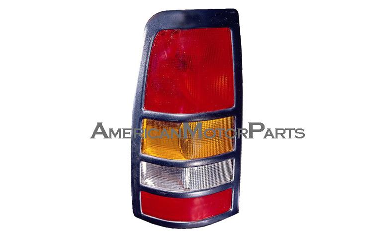 Driver side replacement black bezel tail light 01-03 chevy gmc silverado sierra