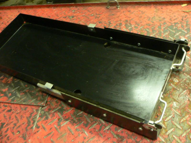 Rv bus coach motorhome kwikee accessory slide tray