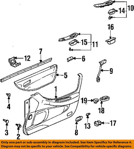 Honda oem 35190s84a01za front door-mirror switch