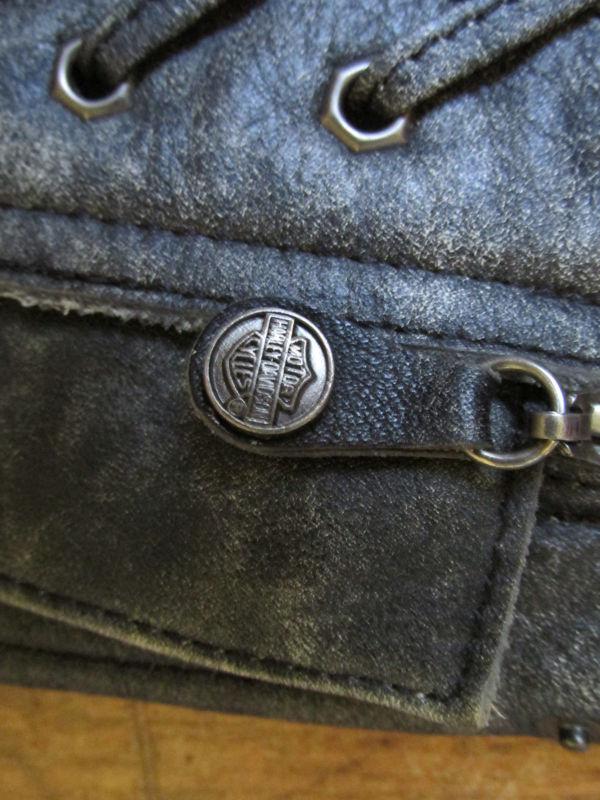 HARLEY DAVIDSON - Womens - DISTRESSED LEATHER CHAPS - size Medium, US $65.00, image 6