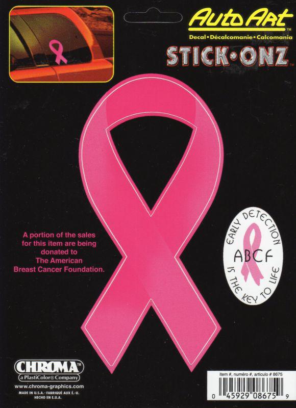 Pink ribbon decal (8675)