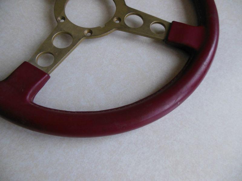 1976-81 Trans Am formula Red Bird Steering wheel w/ GOLD spokes RARE OEM 70-81, US $169.00, image 2