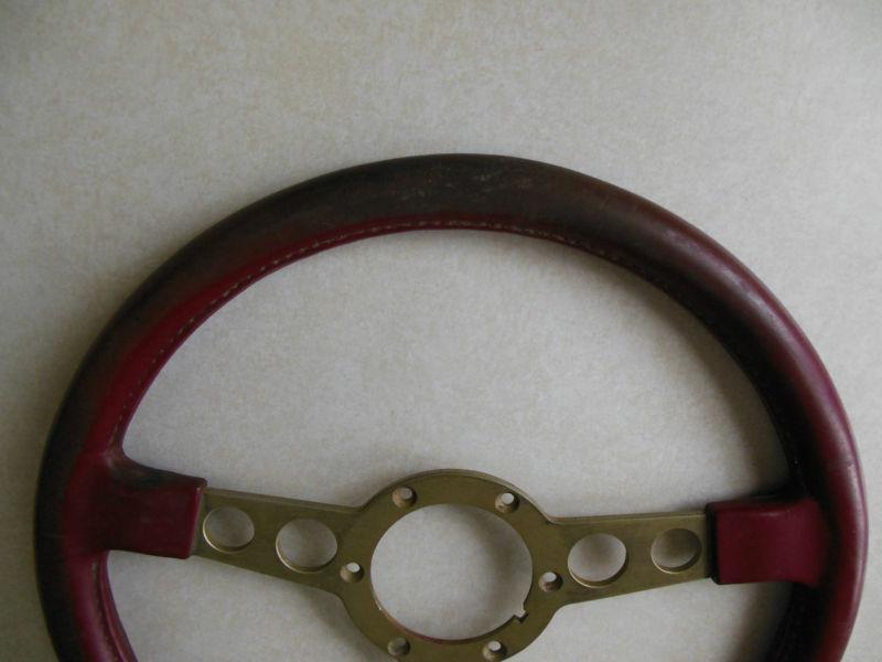 1976-81 Trans Am formula Red Bird Steering wheel w/ GOLD spokes RARE OEM 70-81, US $169.00, image 4