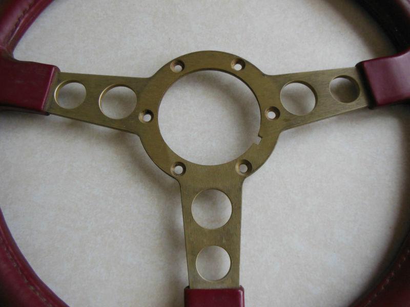 1976-81 Trans Am formula Red Bird Steering wheel w/ GOLD spokes RARE OEM 70-81, US $169.00, image 5