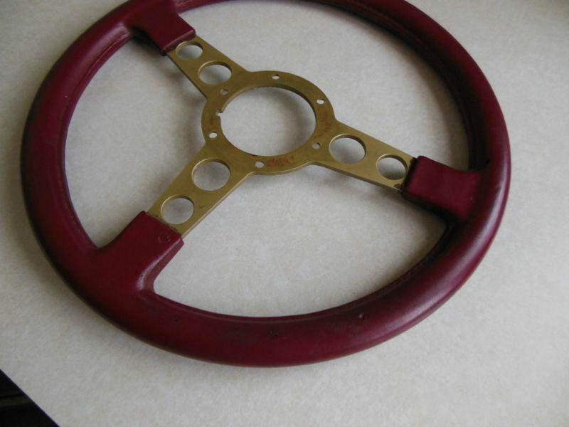 1976-81 Trans Am formula Red Bird Steering wheel w/ GOLD spokes RARE OEM 70-81, US $169.00, image 7