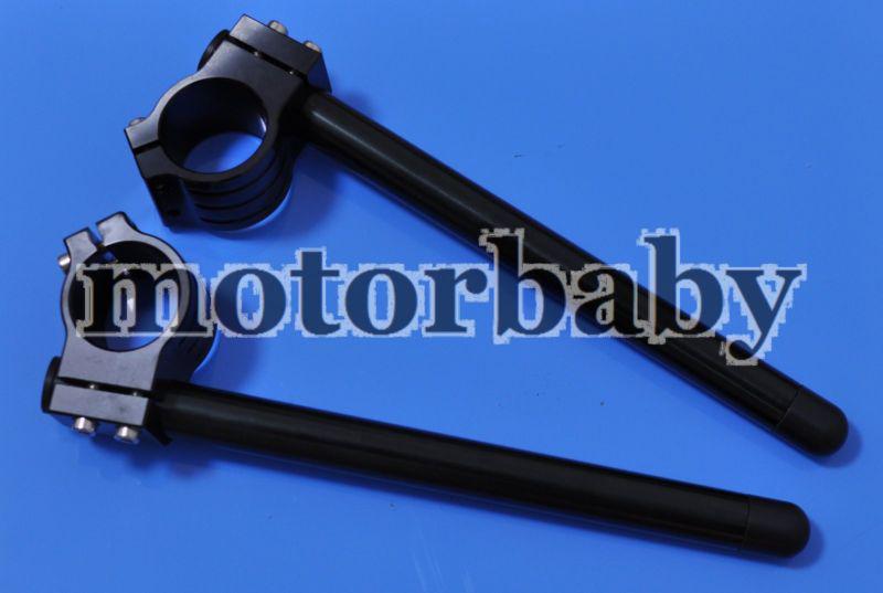 43mm fork clip on handle bars 1 pair （black c）