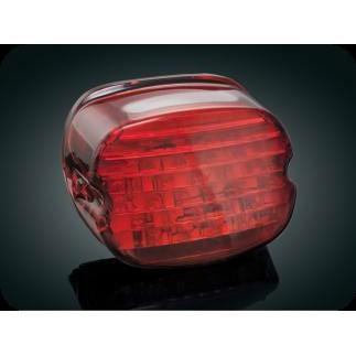 E0f2b kuryakyn 5436 taillight low profile red window for harley
