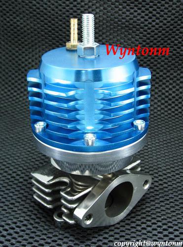38mm turbo stainless steel wastegate adjustable 8 to 12 psi blue