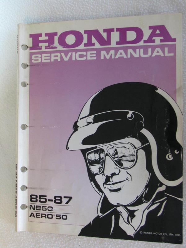 Honda nb50 aero50 85-87 shop service manual nb aero 50
