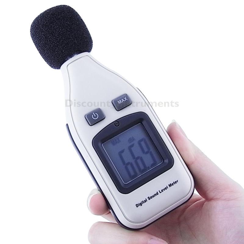 Mini digital lcd sound noise level meter measuring 30~130dba decibel pressure