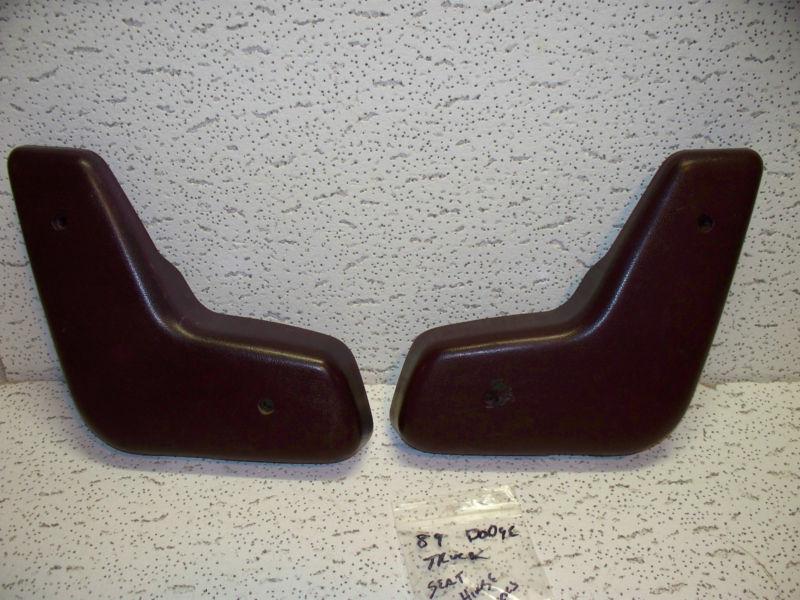 1989 dodge truck red seat hinge covers mopar ram pick up 85 86 87 88 89 90