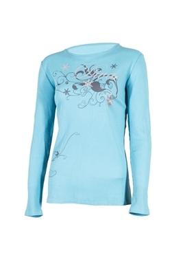 Divas snowgear impress womens long sleeve thermal blue lg