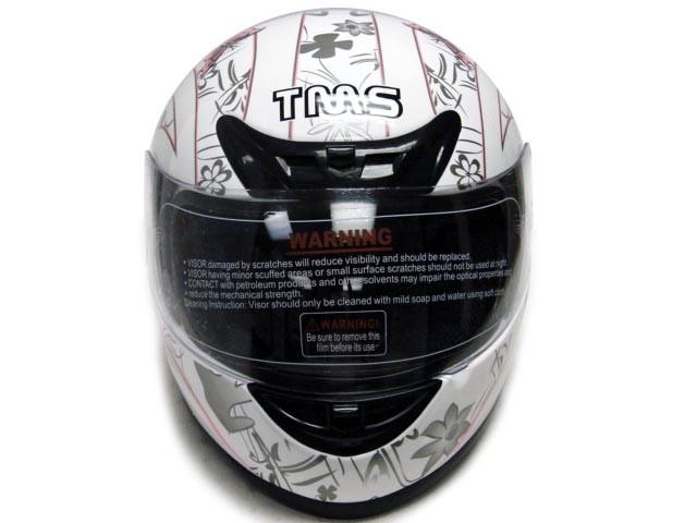 Pink White Butterfly Motorcycle Full Face Helmet DOT ~M, US $18.95, image 6