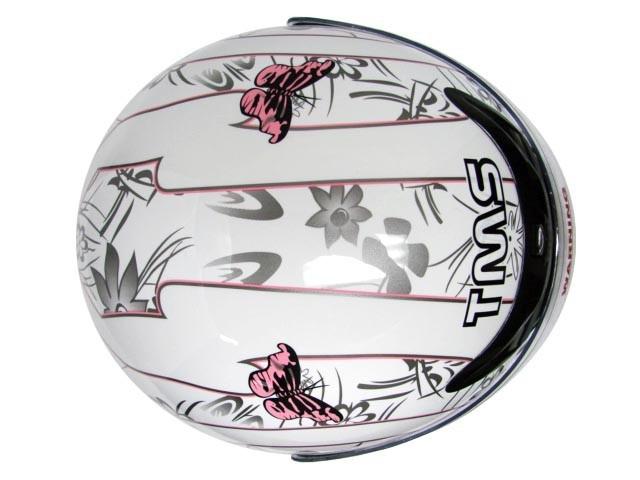 Pink White Butterfly Motorcycle Full Face Helmet DOT ~M, US $18.95, image 8