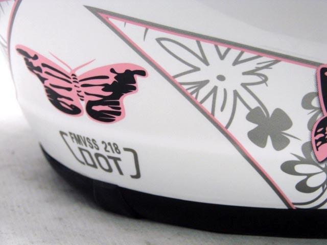 Pink White Butterfly Motorcycle Full Face Helmet DOT ~M, US $18.95, image 12