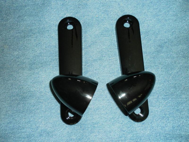 Oem harley davidson street glide gloss black powdercoated hd front turn signals