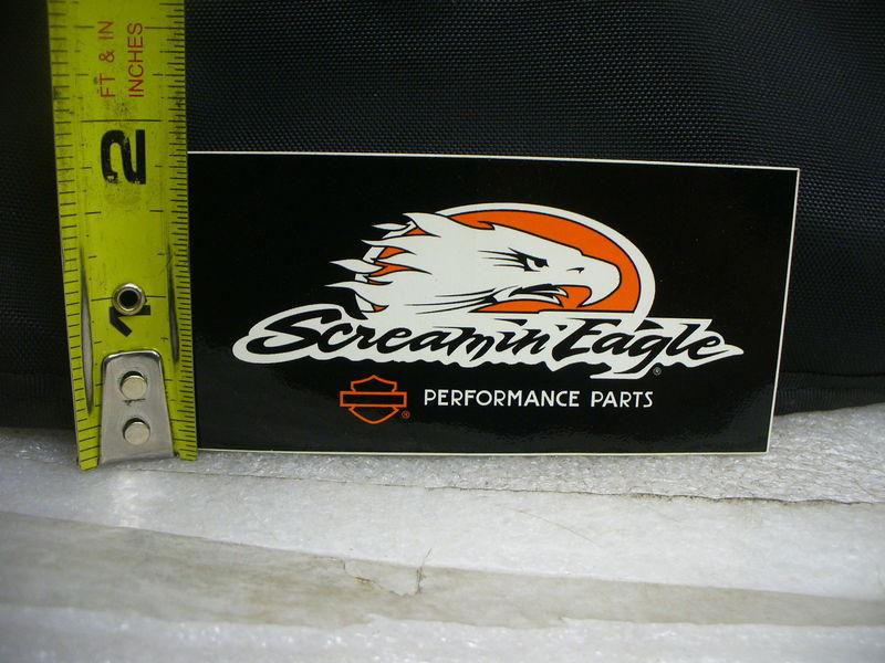 Harley vintage peel & stick 3 1/2"  x 1 3/4"  screamin eagle decal,#14176-87a.