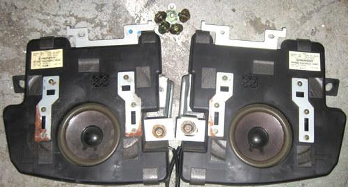 89-91 mazda rx7 rx-7 original factory rear pioneer speakers w brackets 