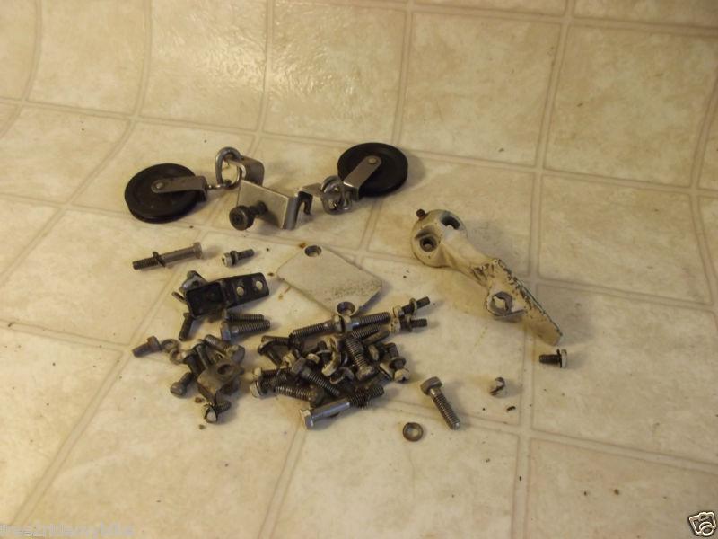 1959 Johnson super sea horse 35 hp outboard motor misc bolts & lever parts lot, US $9.99, image 2