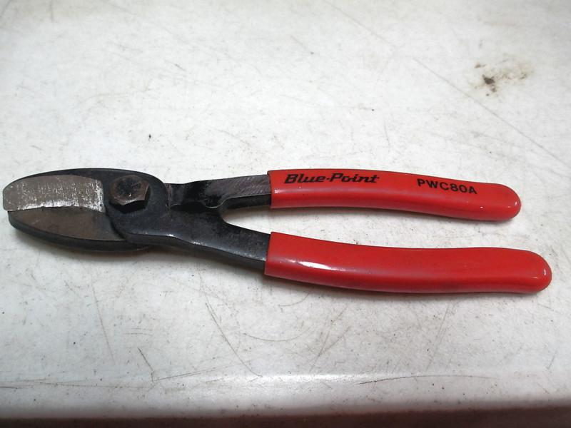 Blue point cable cutters red vinyl grip #pwc80a made in usa