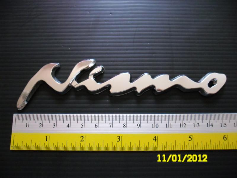 Jdm nismo sticker emblem for nissan. car detailing, written style, chrome look.