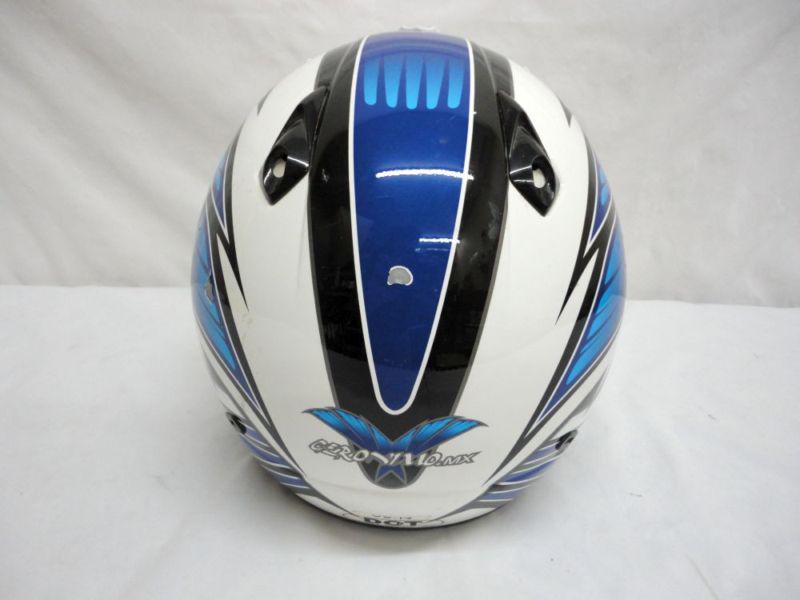 Scorpion Exo Dirtbiking Helmet- Blue, Size M. W/Case, US $30.00, image 4